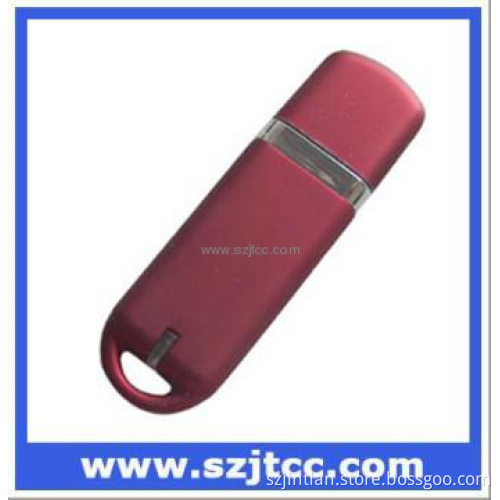 Rounded Rectangle with Chrome Divider USB Flash Drive